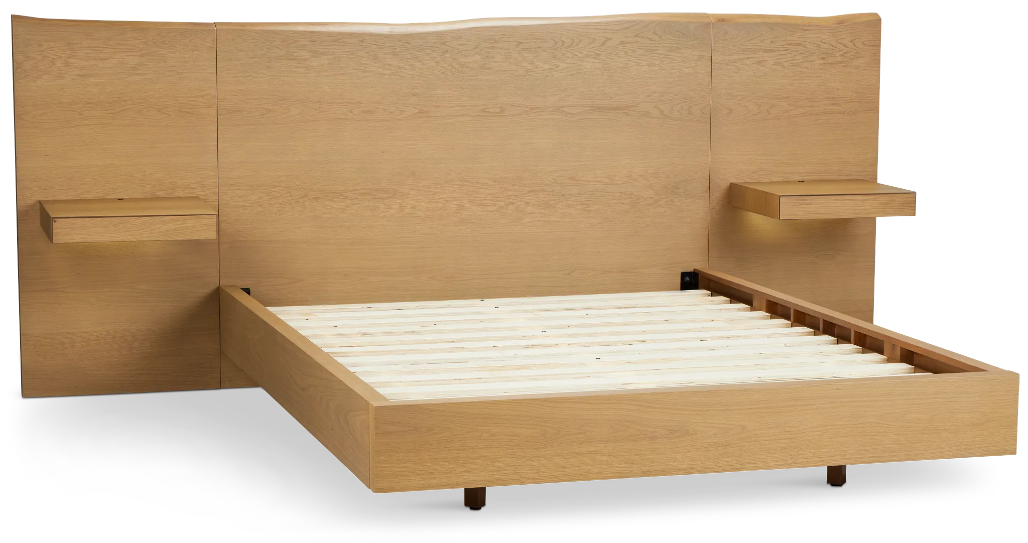 Haven Light Tone Spread Bed W/ Two Nightstands