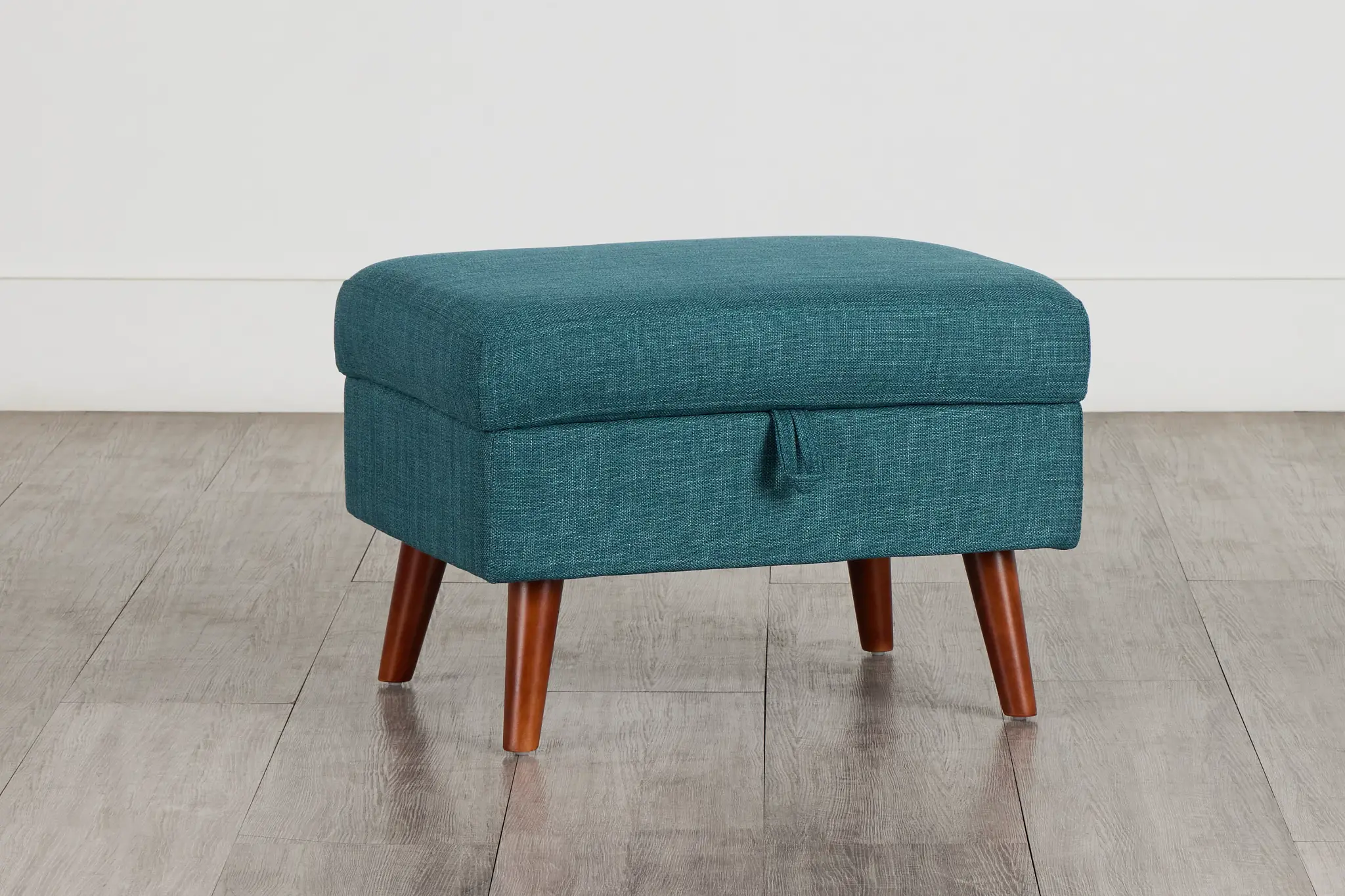 Raya Dark Teal Fabric Storage Ottoman Raya Dark Teal Fabric Storage Ottoman