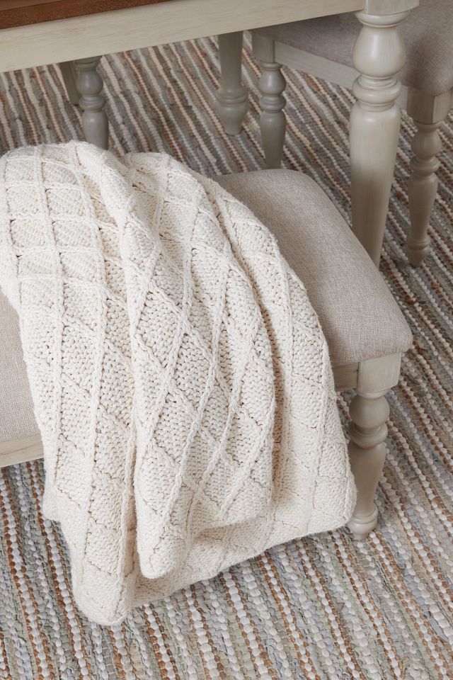 Catalina Ivory Throw