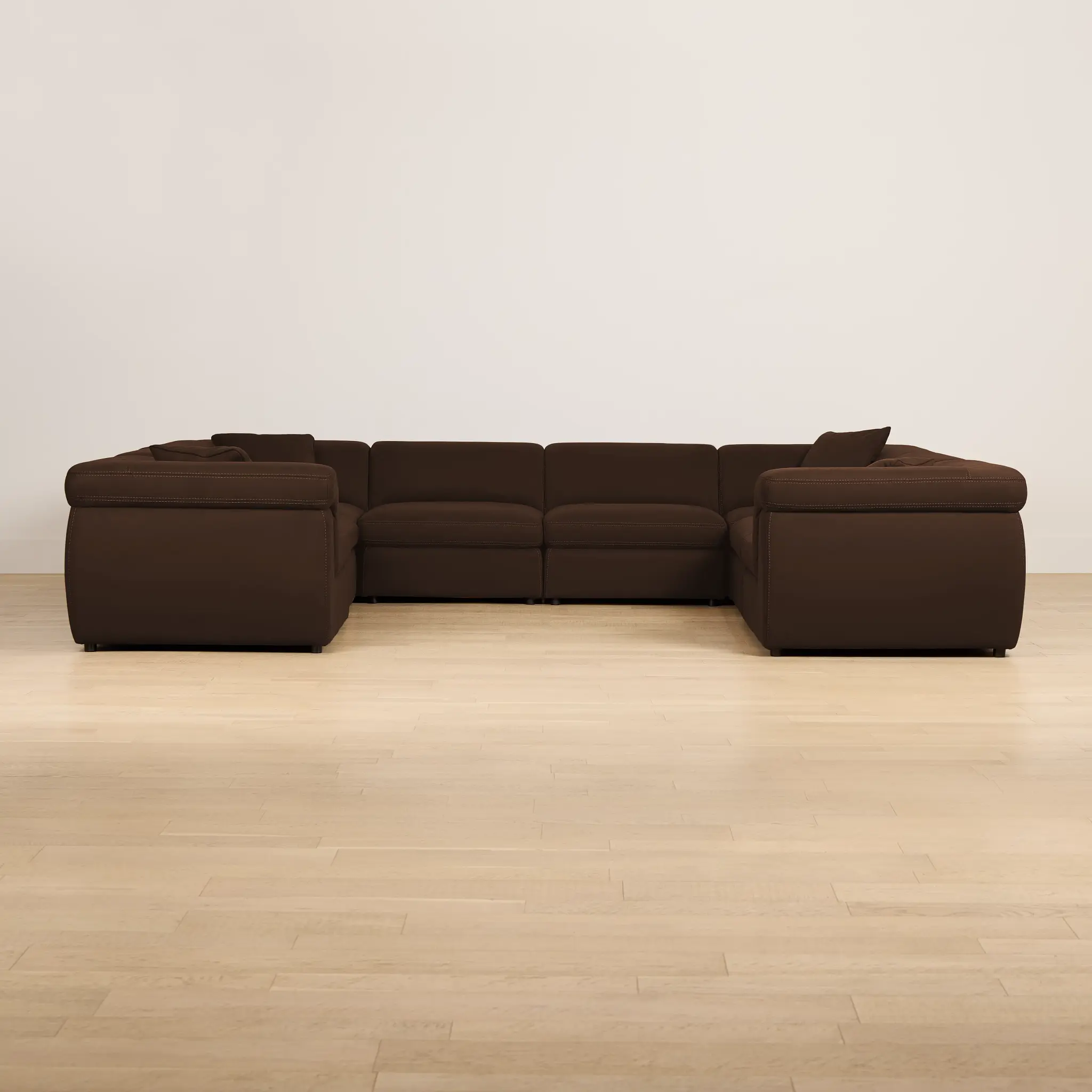 Aria Dark Brown Micro 8-piece Modular Sectional Aria Dark Brown Micro 8-piece Modular Sectional