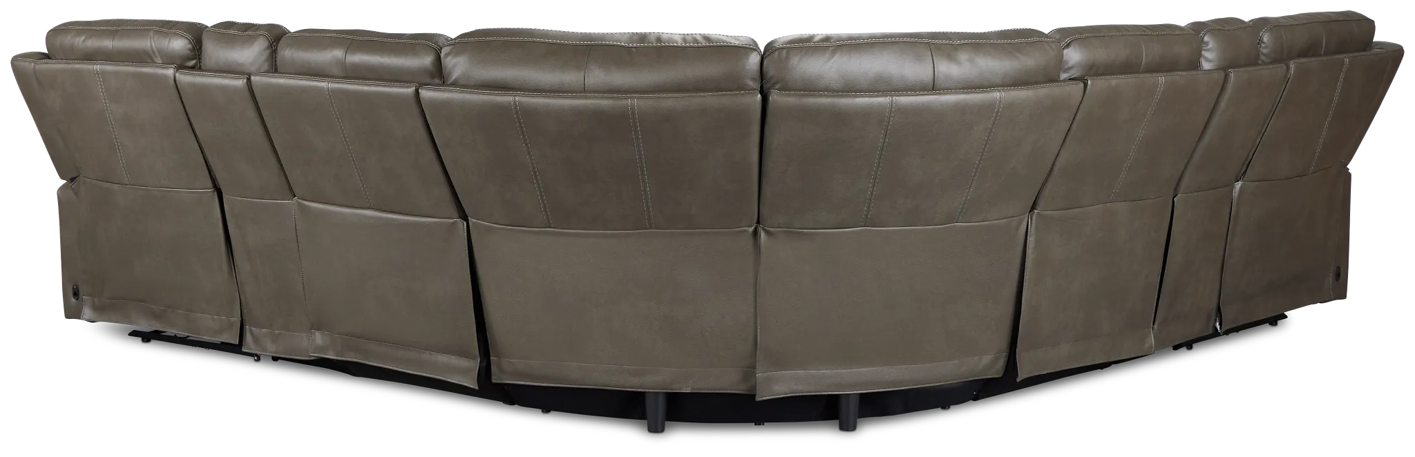 Jayden Gray Micro Large Dual Power Reclining Two-arm Sectional