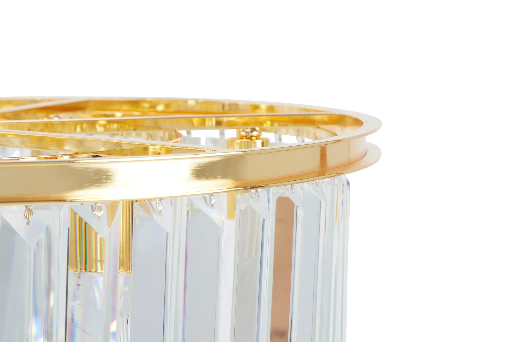 Audrey Gold Round Chandelier