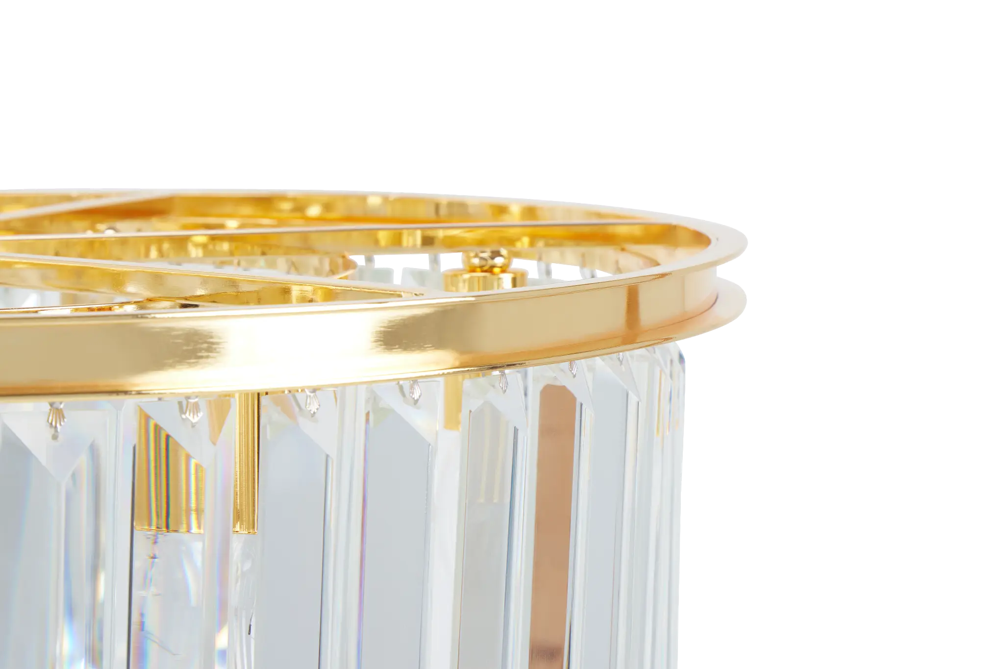 Audrey Gold Round Chandelier Audrey Gold Round Chandelier