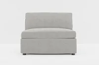 Destin Maguire Gray Fabric Armless Chair
