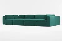 Destin Joya Green Velvet 8-piece Pit Sectional