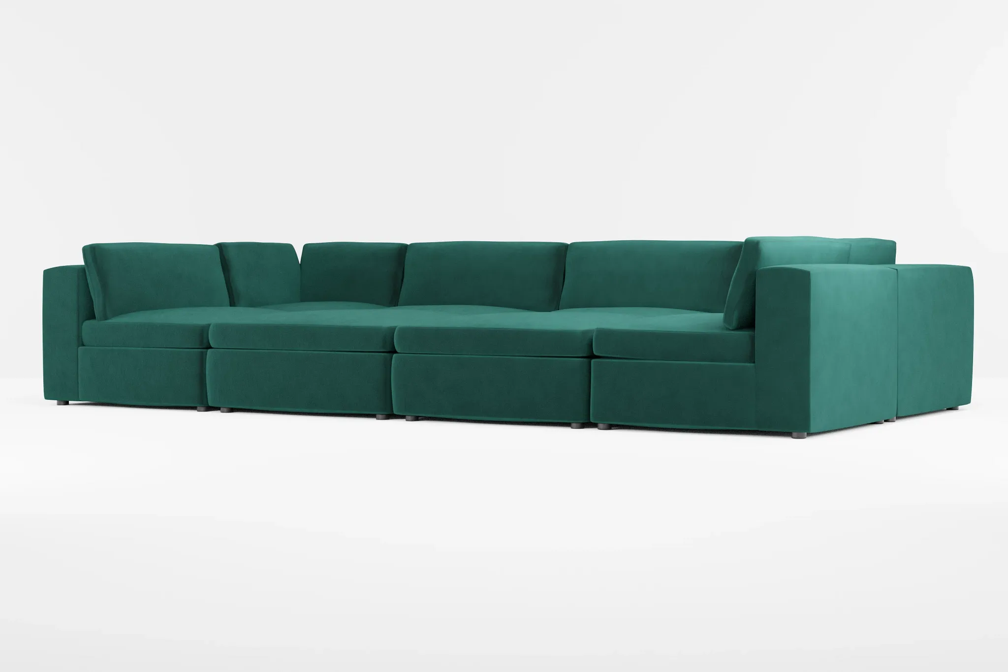 Destin Joya Green Velvet 8-piece Pit Sectional