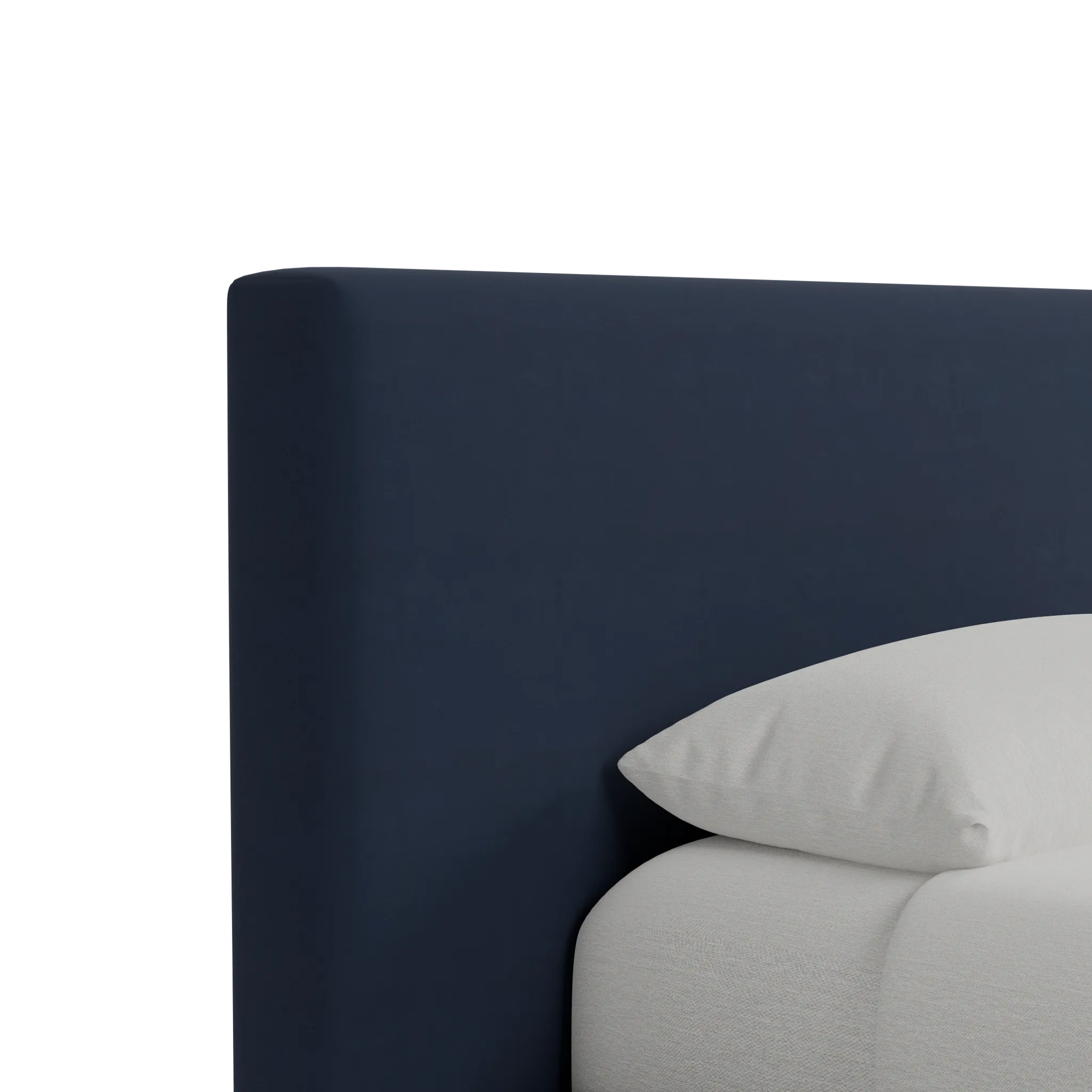 Grayton Joya Dark Blue 44" Upholstered Platform Bed
