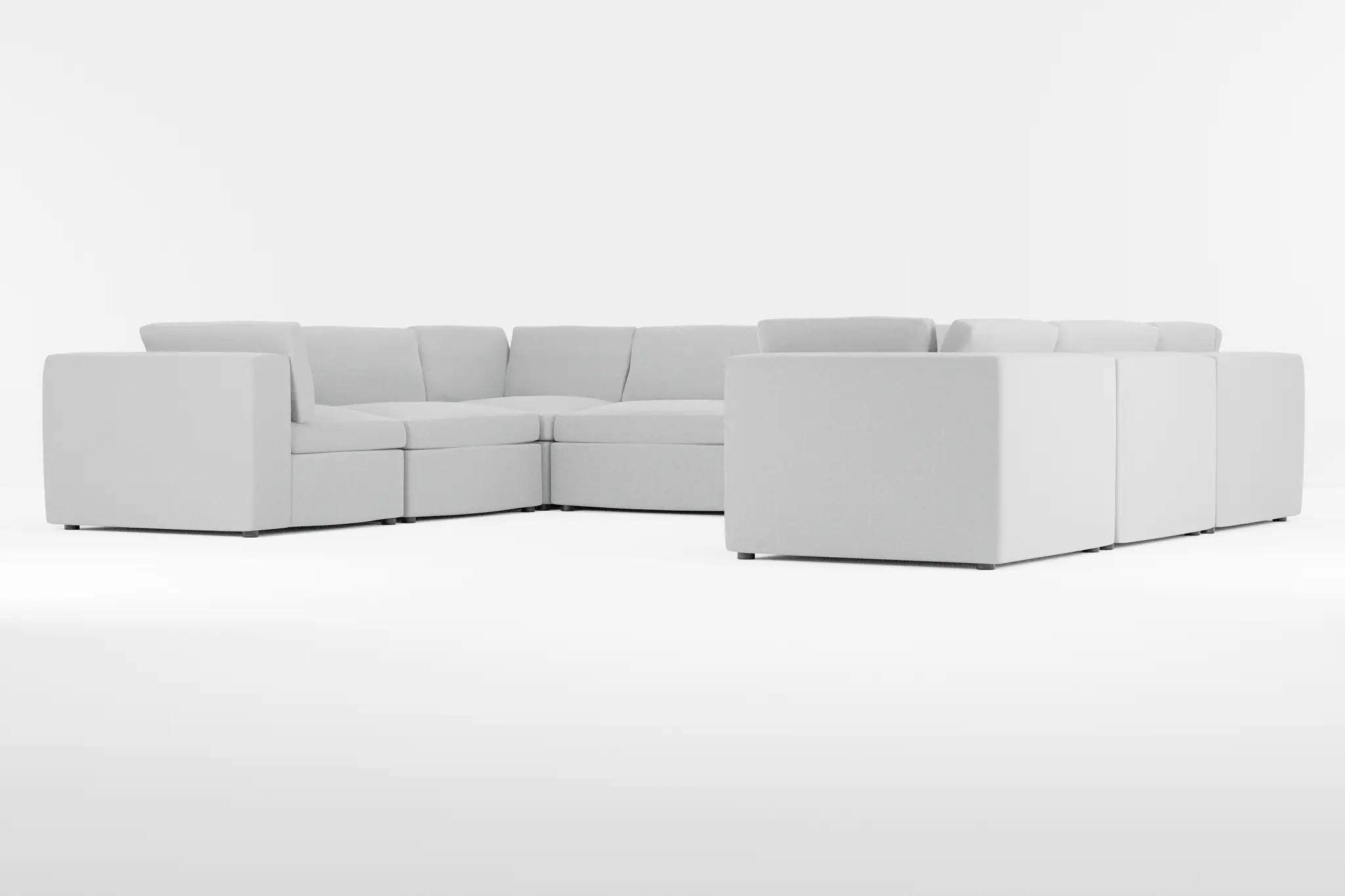 Destin Suave Gray Fabric 8-piece Modular Sectional Destin Suave Gray Fabric 8-piece Modular Sectional