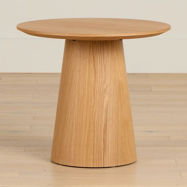 Nomad Light Tone Round End Table