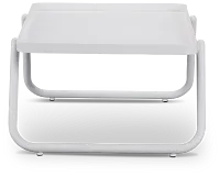 Tortuga White Rect End Table