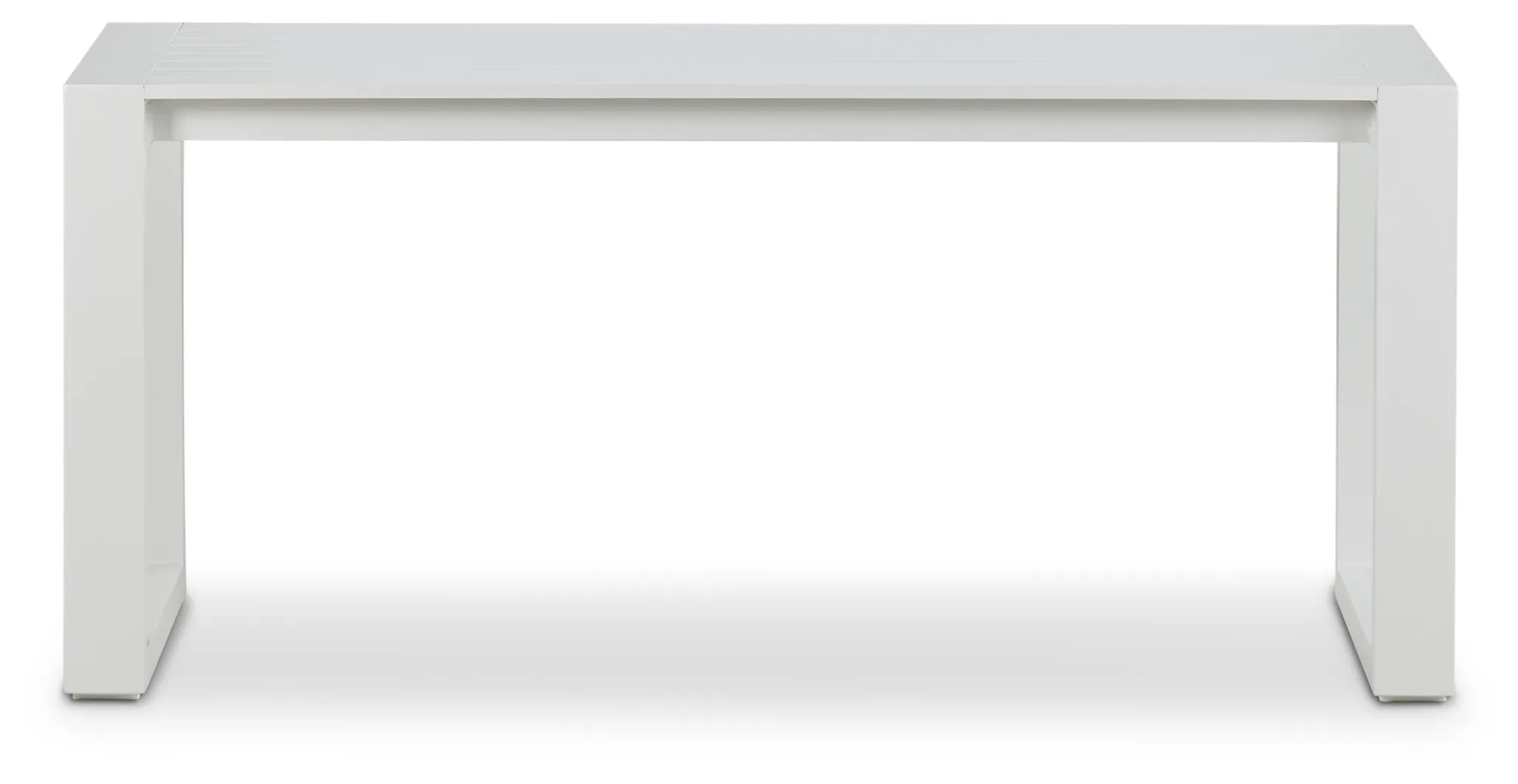 Linear2 White Aluminum Coffee Table