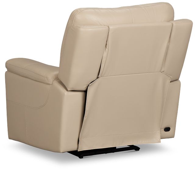 Fallon Beige Lthr/vinyl Power Recliner