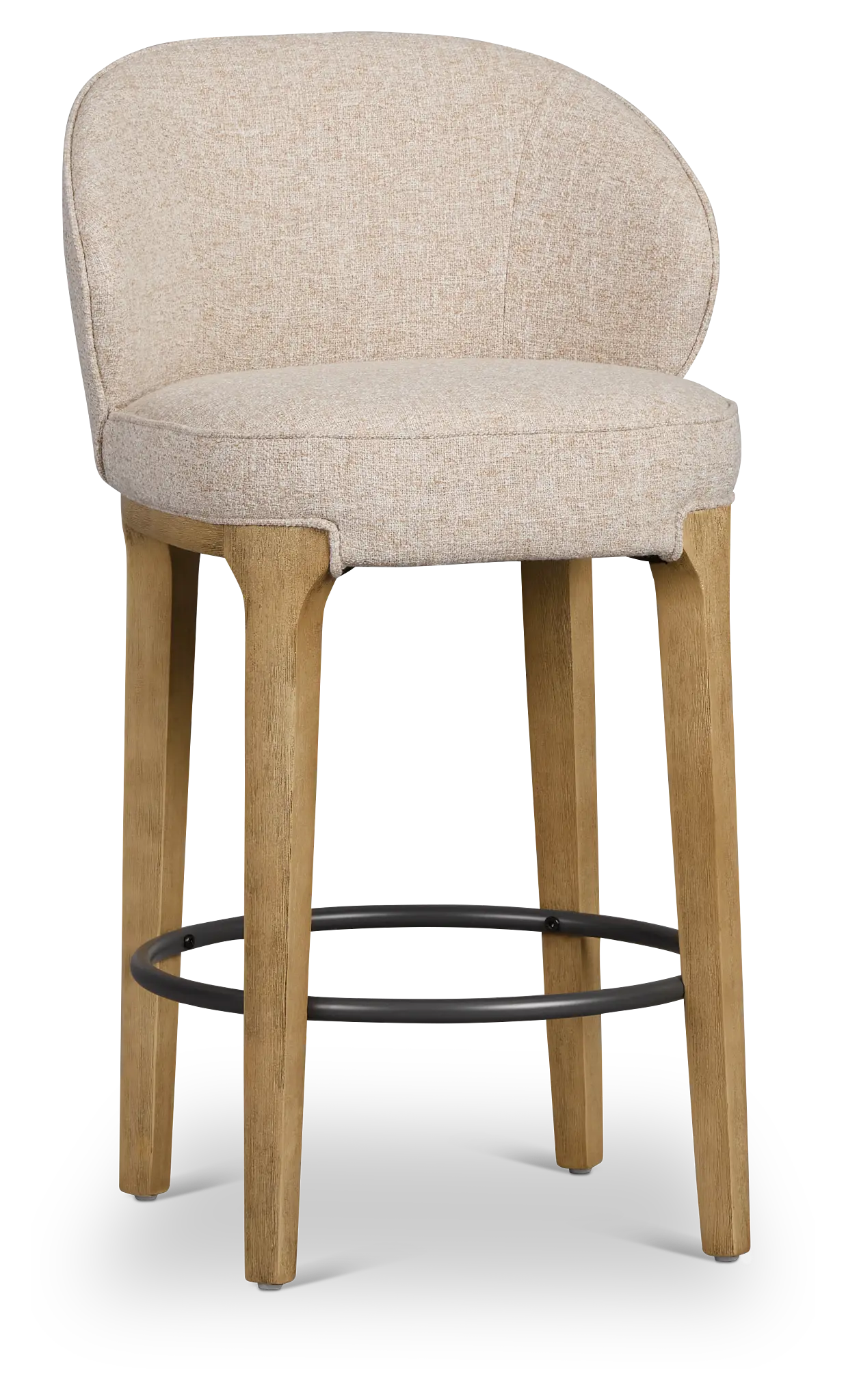 Libby Light Beige Fabric 24" Upholstered Barstool Libby Light Beige Fabric 24" Upholstered Barstool