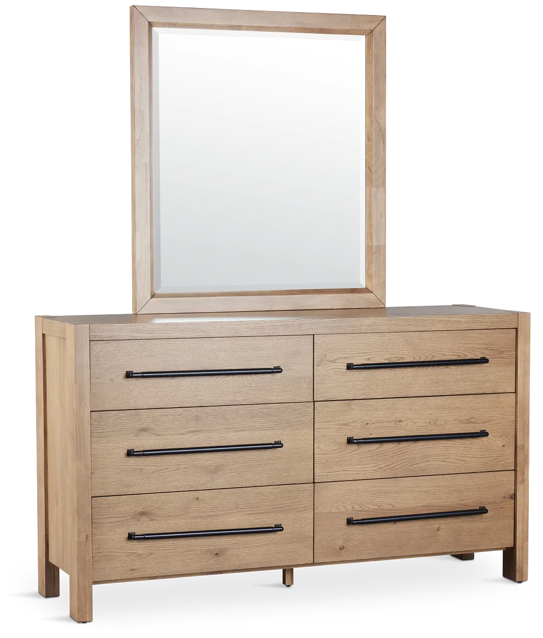 Tahoe Light Tone Dresser & Mirror
