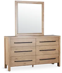 Tahoe Light Tone Dresser & Mirror