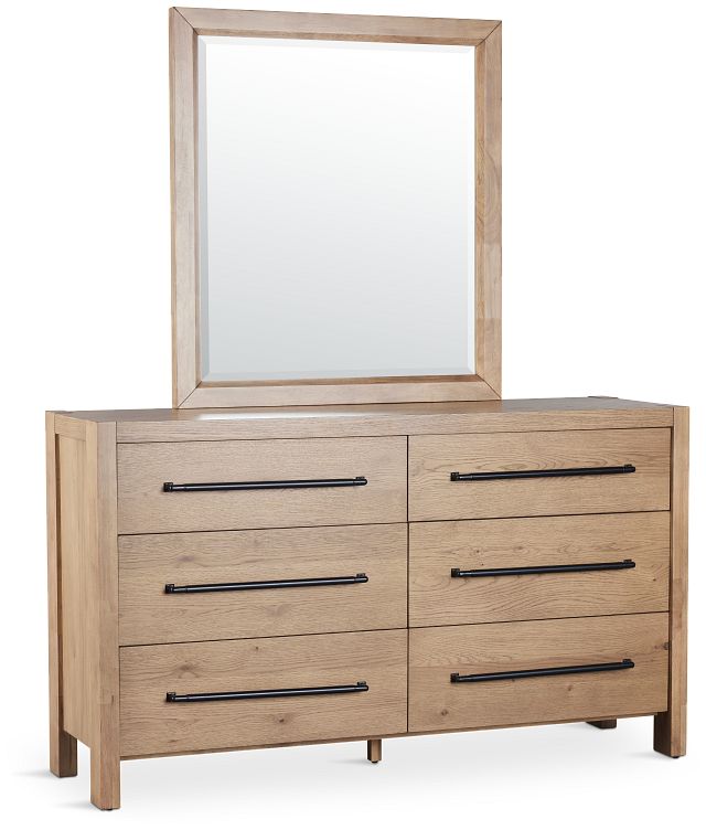 Tahoe Light Tone Dresser & Mirror