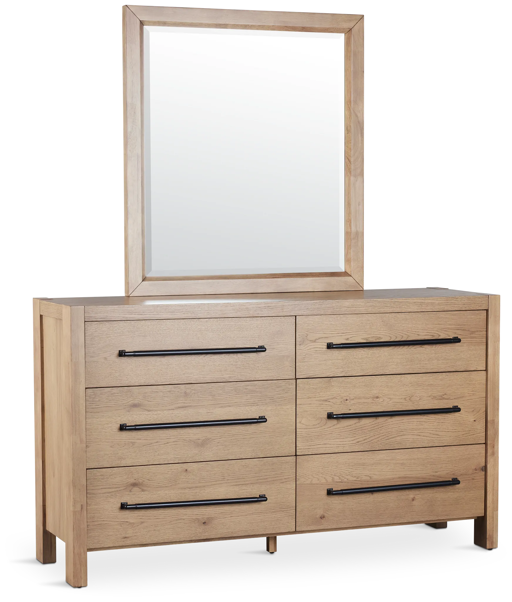 Tahoe Light Tone Dresser & Mirror