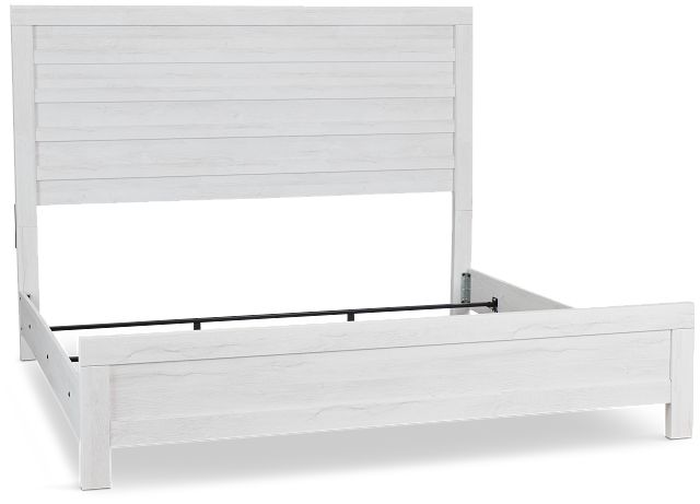 Everett White Panel Bed