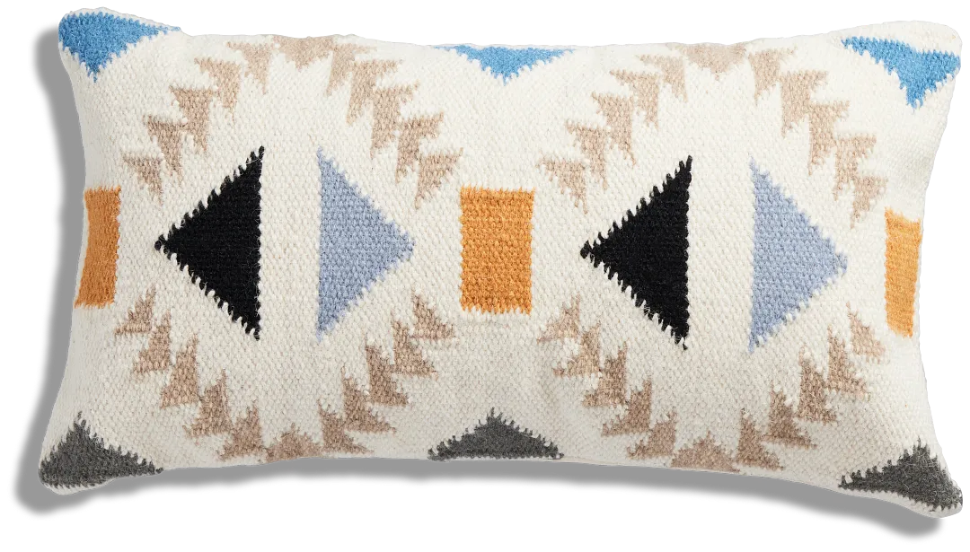 Allie Multicolored Lumbar Accent Pillow