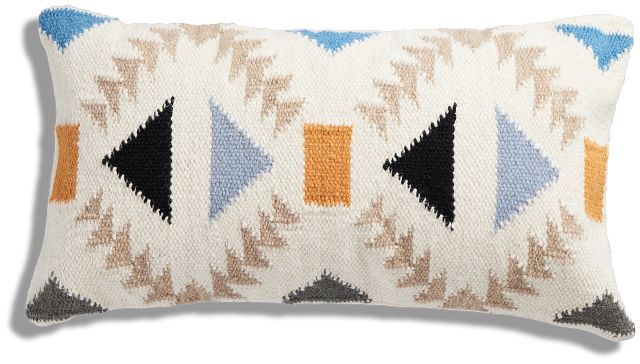 Allie Multicolored Lumbar Accent Pillow