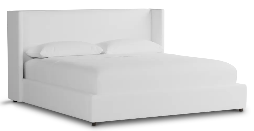 Captiva Suave White 48" Upholstered Shelter Bed Captiva Suave White 48" Upholstered Shelter Bed