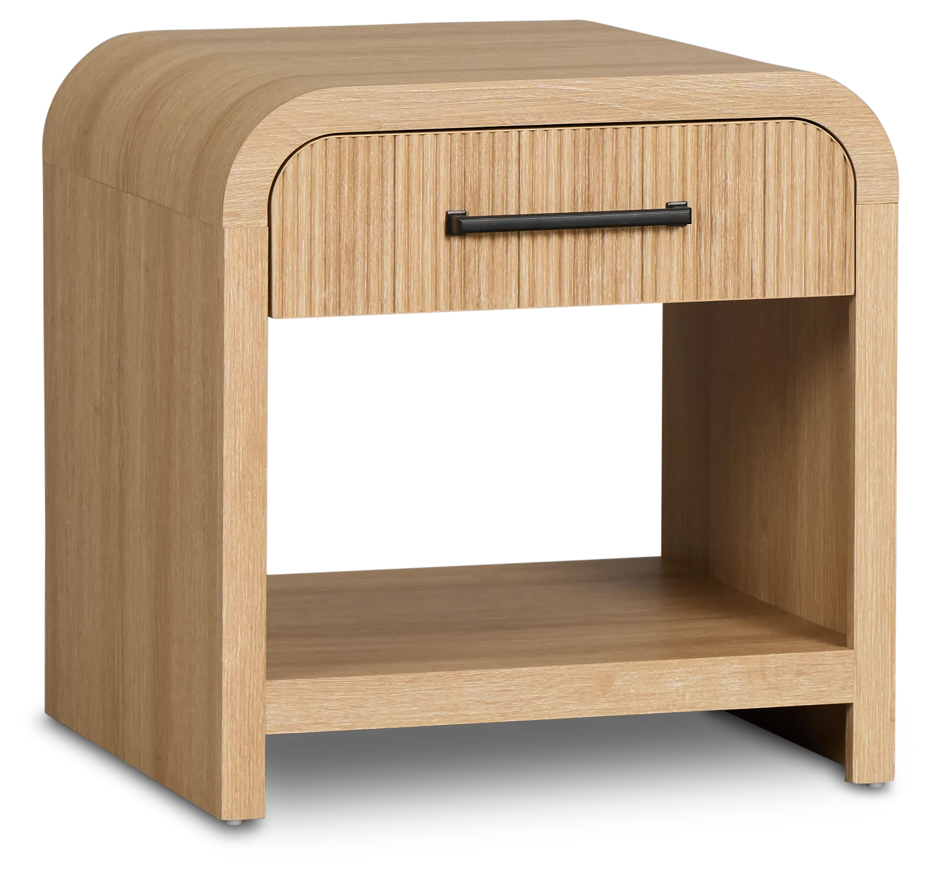 Lyndie Light Tone Drawer Square End Table