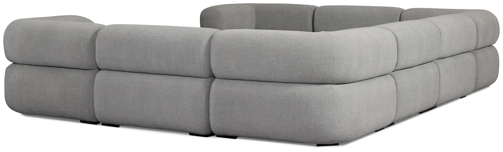 Celeste Light Gray Fabric 8-piece Modular Sectional