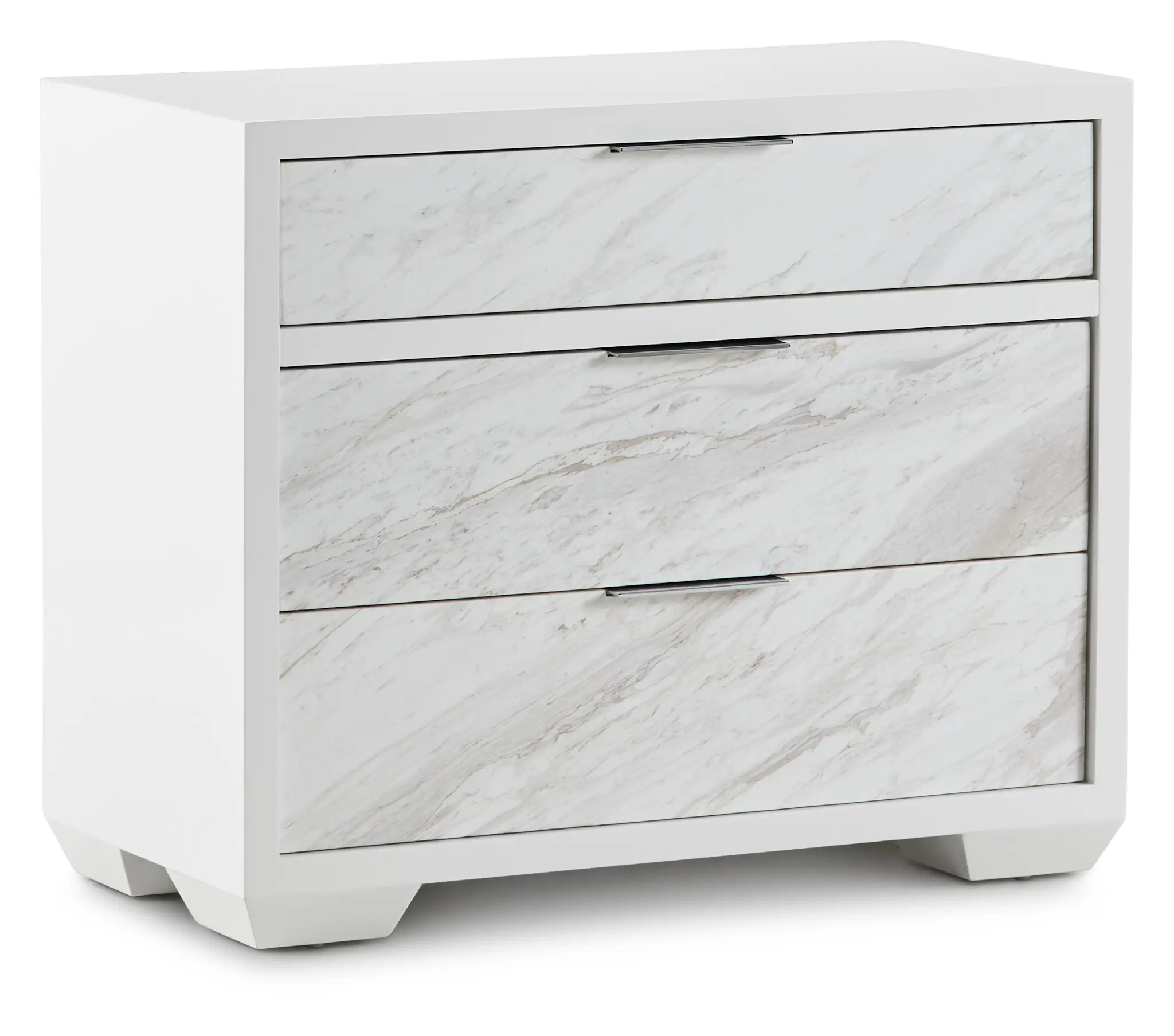Ocean Drive White Marble Nightstand Ocean Drive White Marble Nightstand