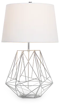 Cage Silver Table Lamp