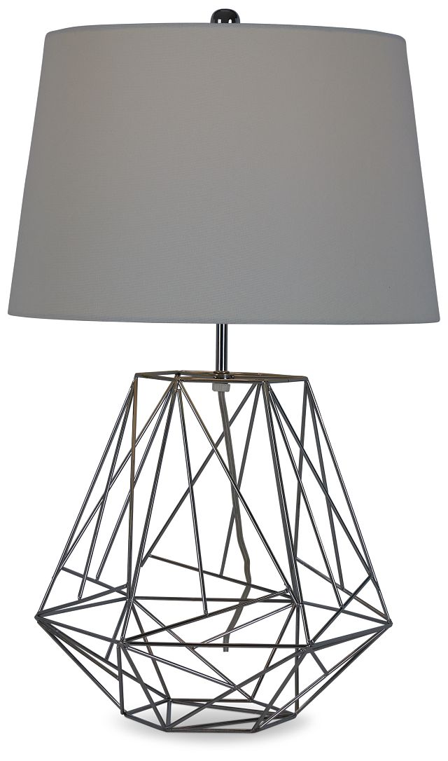 Cage Silver Table Lamp