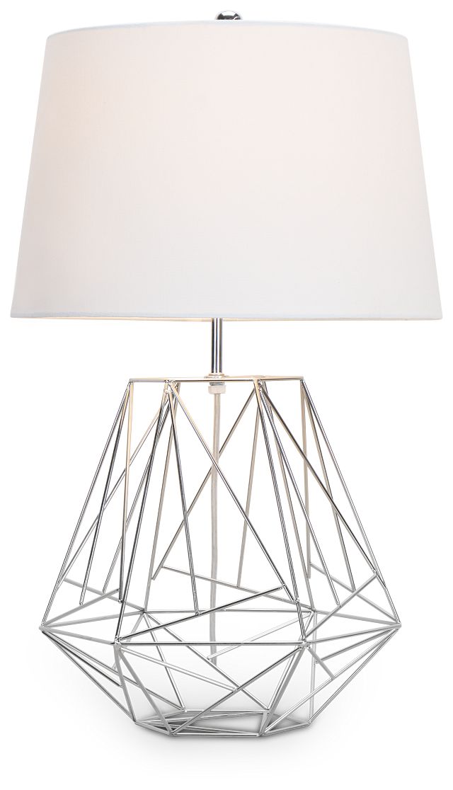 Cage Silver Table Lamp