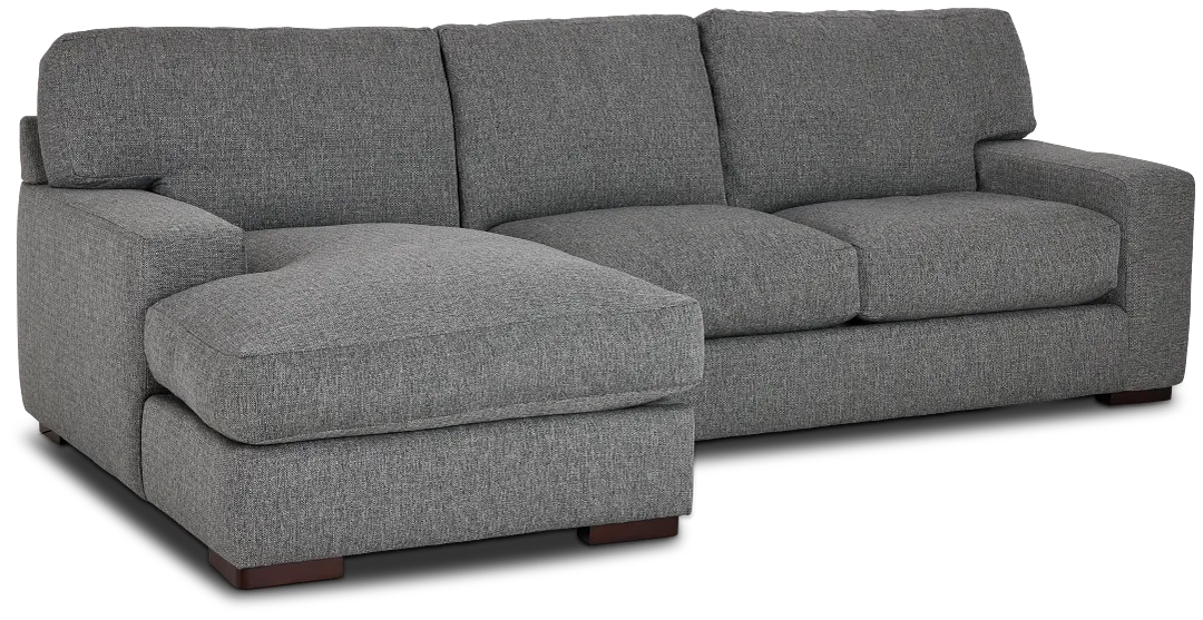 Veronica Dark Gray Down Left Chaise Sectional
