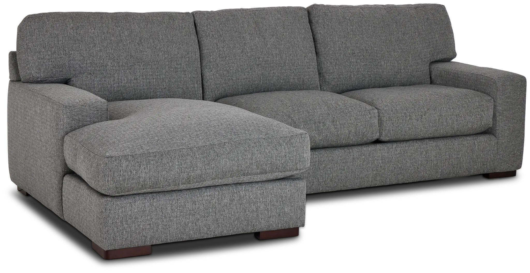 Veronica Dark Gray Down Left Chaise Sectional