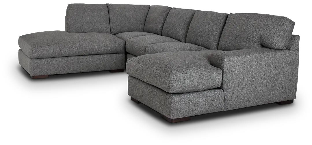 Veronica Dark Gray Down Small Left Bumper Sectional Veronica Dark Gray Down Small Left Bumper Sectional