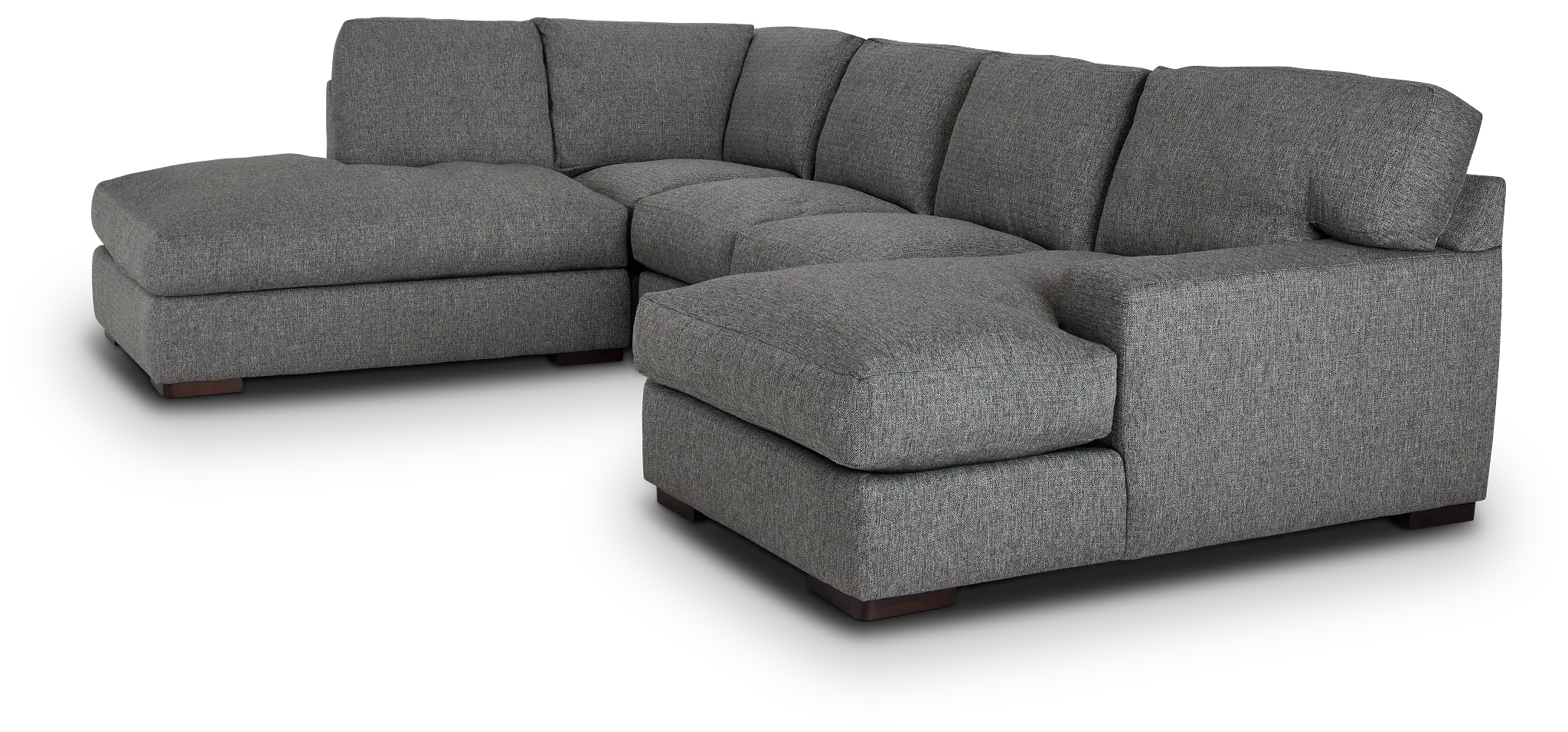 Veronica Dark Gray Down Small Left Bumper Sectional Veronica Dark Gray Down Small Left Bumper Sectional