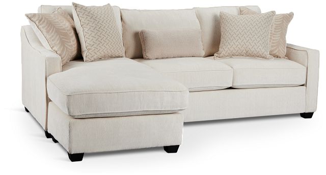 Bianca Light Beige Fabric Chaise Sectional