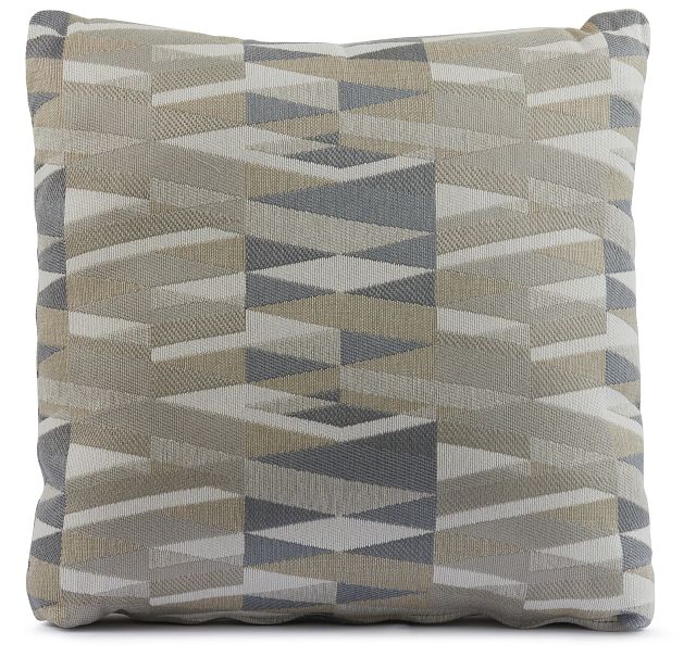 Derailed Light Beige 18" Accent Pillow