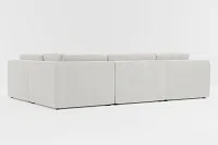 Destin Maguire Ivory Fabric 6-piece Pit Sectional