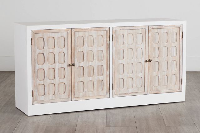 Kaplan Two-tone Wood Cabinet