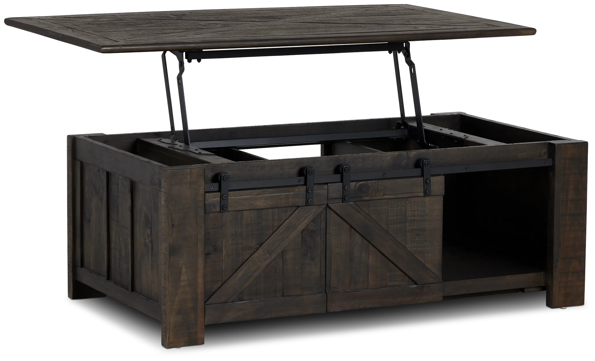 Garrett Dark Tone Castored Lift Coffee Table