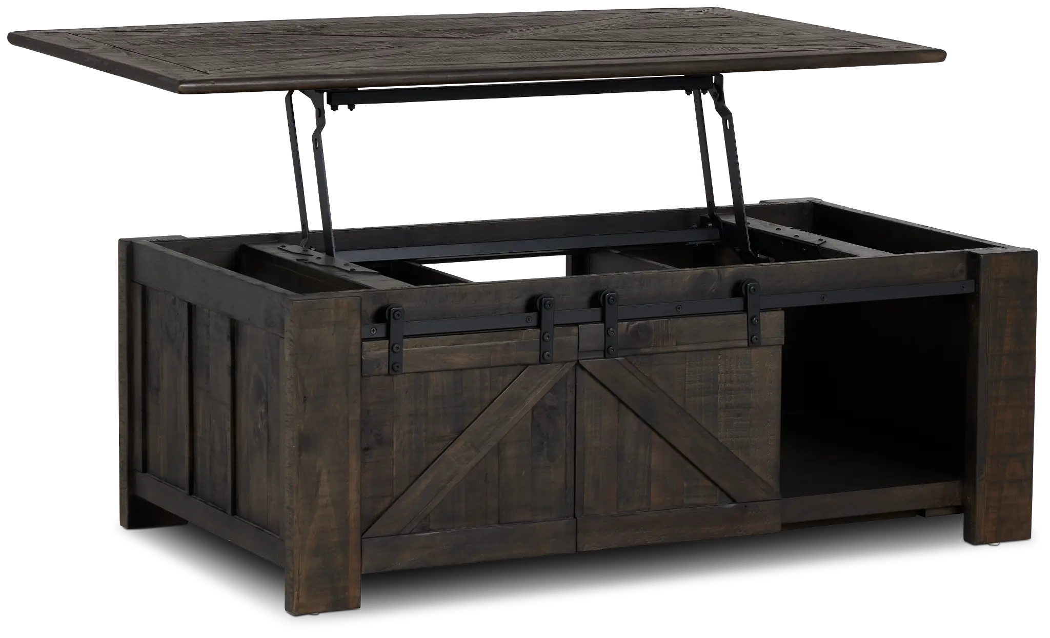 Garrett Dark Tone Castored Lift Coffee Table Garrett Dark Tone Castored Lift Coffee Table