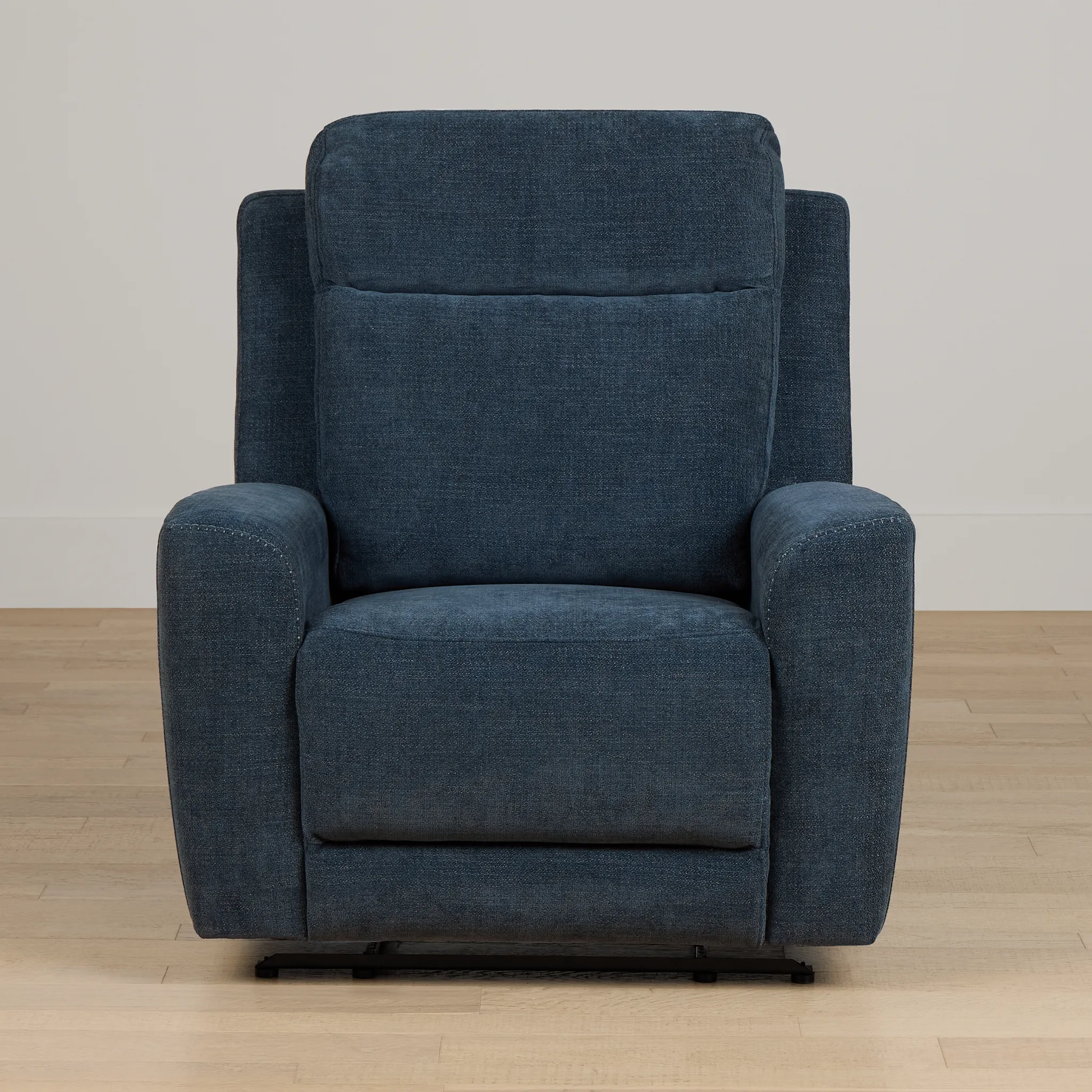 Rae Dark Blue Fabric Recliner