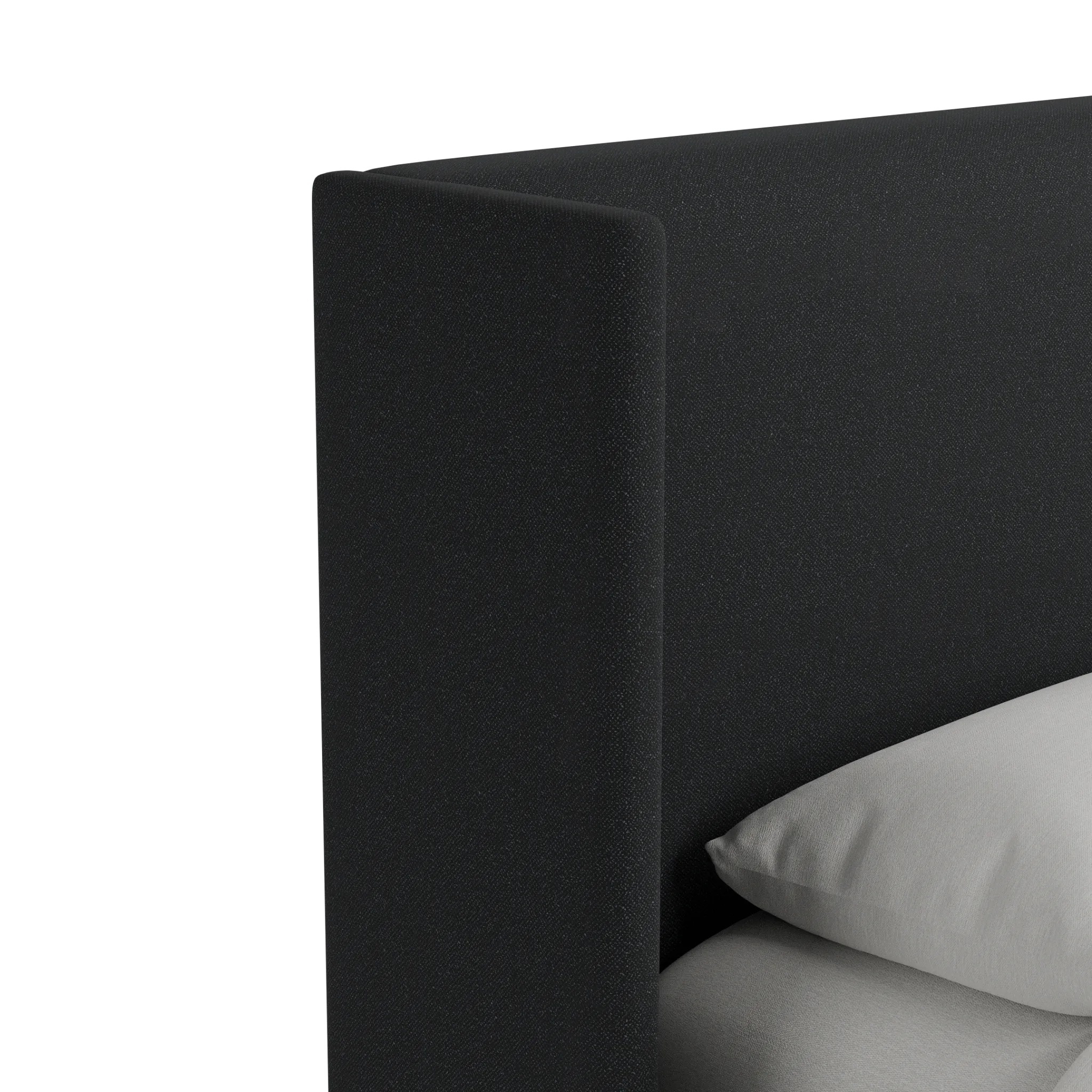 Captiva Elite Black 48" Upholstered Shelter Bed