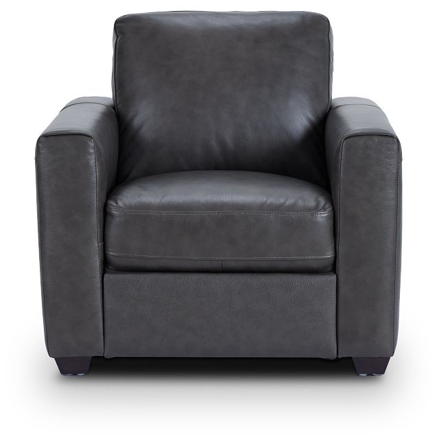 Lane Dark Gray Lthr/vinyl Chair