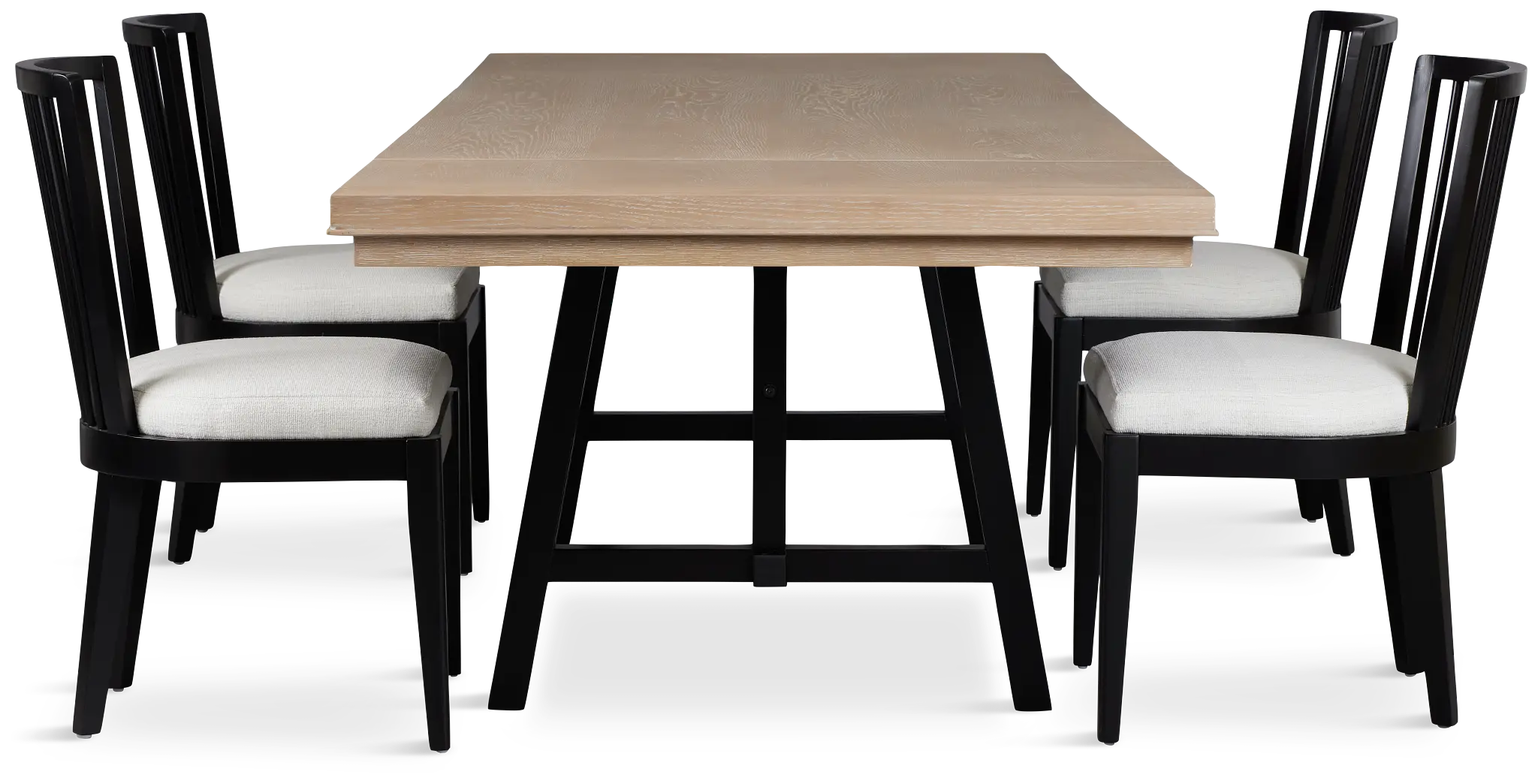 Southlake Two-tone Rectangular Table & 4 Wood Chairs Southlake Two-tone Rectangular Table & 4 Wood Chairs