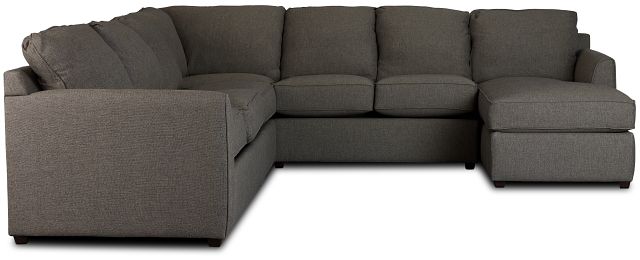Asheville Brown Fabric Right Chaise Memory Foam Sleeper Sectional (3)
