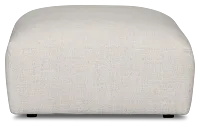 Baylor Light Beige Fabric Ottoman