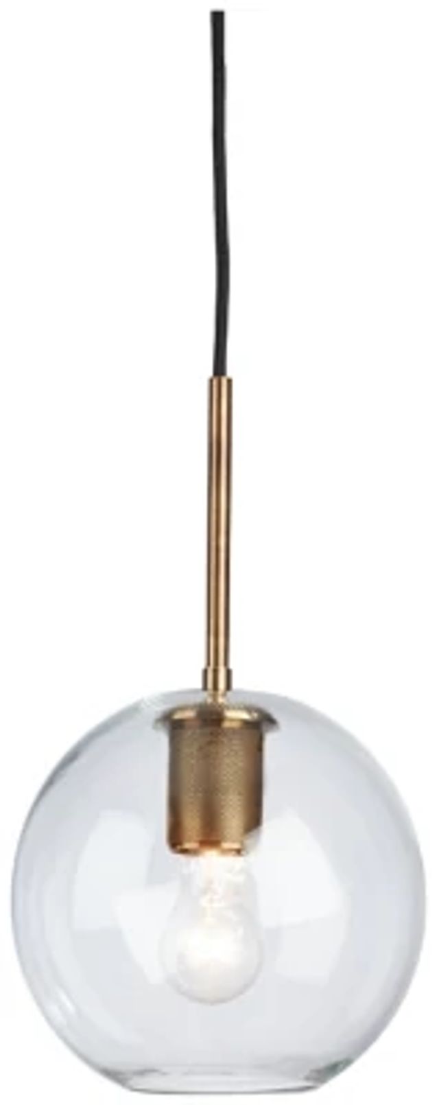 Cordunn Brass Glass Pendant