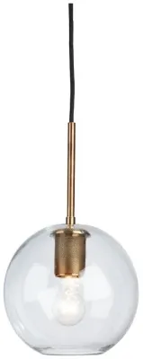 Cordunn Brass Glass Pendant