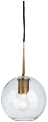 Cordunn Brass Glass Pendant Cordunn Brass Glass Pendant